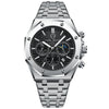 Popular Waterproof Multifunctional Men's Quartz Watch With Steel Band Alloy Strap Metal Case And Round Dial