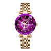 Popular Women's Fashionable Waterproof Quartz Watch With Alloy Case And Strap Round Dial Spiral Crown Mineral Reinforced Glass Mirror Stainless Steel Doublesided Button Buckle