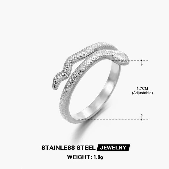 Popular Women's Stainless Steel Geometric Heart Shaped 18K Gold Plated Hip Hop Ring