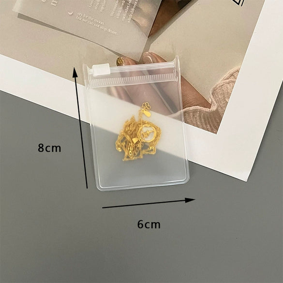 Portable Eva Jewelry Bag Storage Pack For Earrings And Bracelet With Zipper Buckle Dustproof Thickened Finished To Avoid Yellowing And Hardening