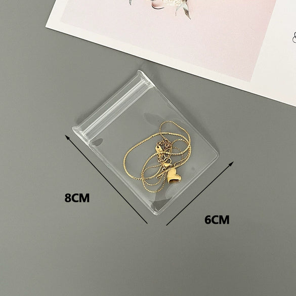 Portable Eva Jewelry Bag Storage Pack For Earrings And Bracelet With Zipper Buckle Dustproof Thickened Finished To Avoid Yellowing And Hardening