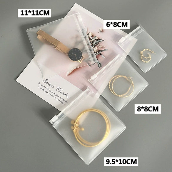 Portable Eva Jewelry Bag Storage Pack For Earrings And Bracelet With Zipper Buckle Dustproof Thickened Finished To Avoid Yellowing And Hardening