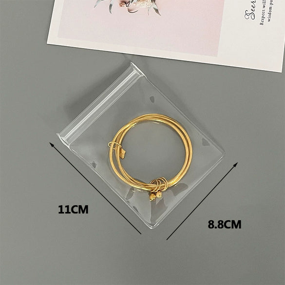 Portable Eva Jewelry Bag Storage Pack For Earrings And Bracelet With Zipper Buckle Dustproof Thickened Finished To Avoid Yellowing And Hardening