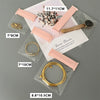 Portable Eva Jewelry Bag Storage Pack For Earrings And Bracelet With Zipper Buckle Dustproof Thickened Finished To Avoid Yellowing And Hardening