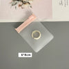 Portable Eva Jewelry Bag With Pink Zipper Buckle Dustproof Thickened Texture For Earrings And Bracelet Storage