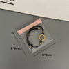 Portable Eva Jewelry Bag With Pink Zipper Buckle Dustproof Thickened Texture For Earrings And Bracelet Storage