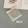 Portable Eva Jewelry Bag With Pink Zipper Buckle Dustproof Thickened Texture For Earrings And Bracelet Storage
