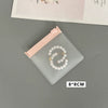 Portable Pink Eva Jewelry Bag With Zipper Buckle For Earrings And Bracelet Storage Thickened Texture Dustproof Finishing