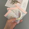 Portable Pink Eva Jewelry Bag With Zipper Buckle For Earrings And Bracelet Storage Thickened Texture Dustproof Finishing