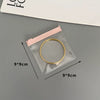 Portable Pink Eva Jewelry Bag With Zipper Buckle For Earrings And Bracelet Storage Thickened Texture Dustproof Finishing