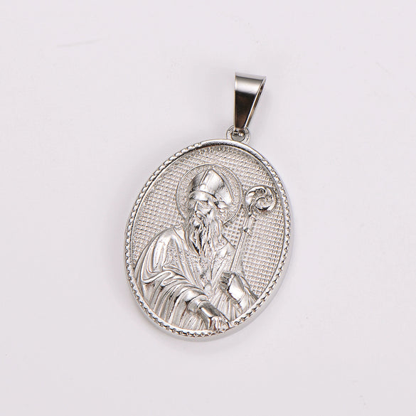 Powder Cast Saint Shaped Handheld Staff Unique Geometric Retro Pendant