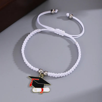 Preppy Style Modern Style Magic Hat Nylon Metal Enamel Braid Unisex Bracelets