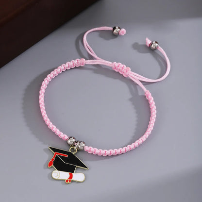 Preppy Style Modern Style Magic Hat Nylon Metal Enamel Braid Unisex Bracelets