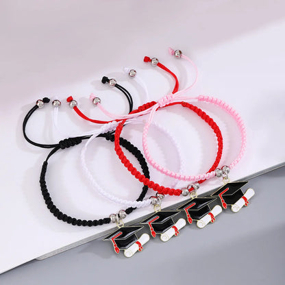 Preppy Style Modern Style Magic Hat Nylon Metal Enamel Braid Unisex Bracelets