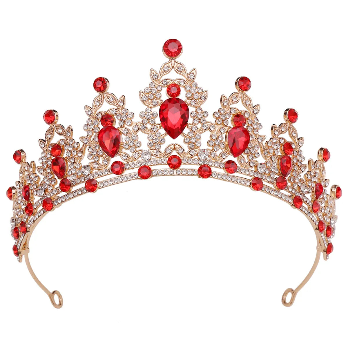 Princess Bridal Crown Alloy Inlay Artificial Crystal Rhinestones Crown