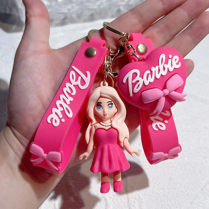 Princess Cartoon Style Human Letter  Silica Gel Women'S Bag Pendant Keychain