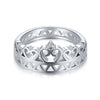 Princess Crown S925 Sterling Silver Vshaped Simulation Diamond Female Ring With Electroplating Treatment