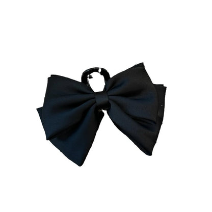 Princess On The Run Large Double-Sided Bow Grab Clip South Korea Dongdaemun Satin Disc Hair Shark Clip Head Clip