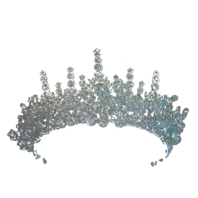 Princess Queen Bridal Crown Alloy Plating Inlay Inlaid Crystal Artificial Crystal Crown