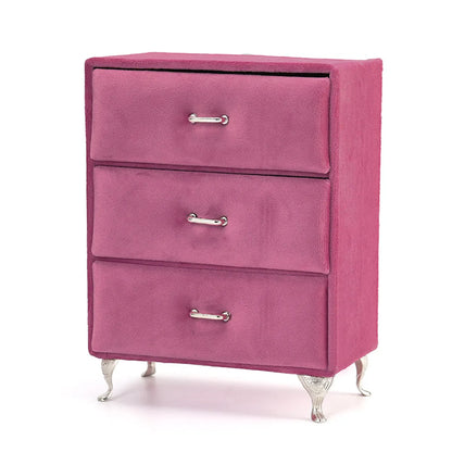 Princess Simple Style Solid Color Jewelry Boxes