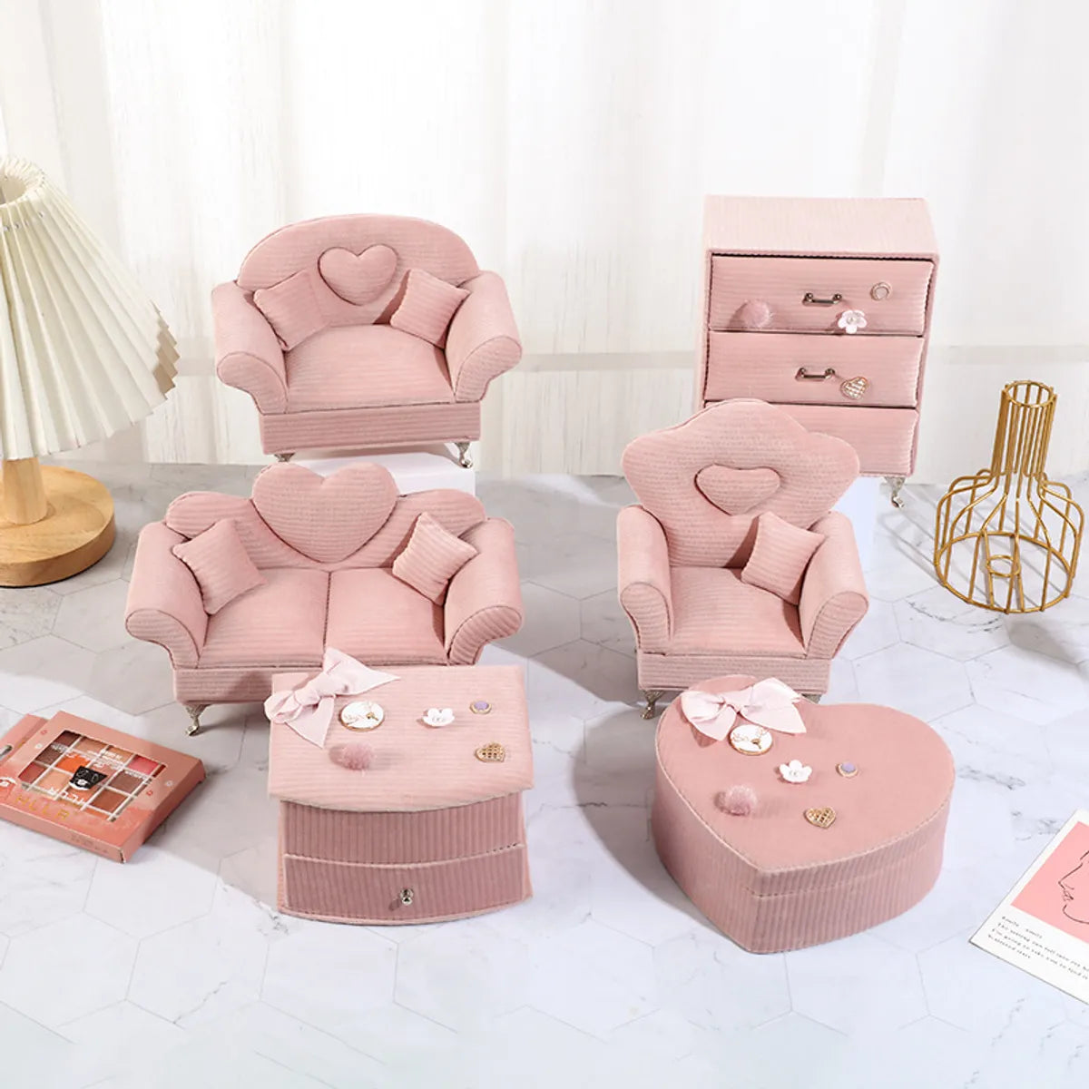 Princess Solid Color Jewelry Boxes