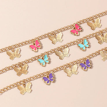 Princess Sweet Butterfly Alloy Butterfly Alloy Women's Bracelets