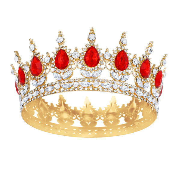 Princess Tiara Crystal Hair Accessories Zinc Alloy Alloy Electroplating Baroque Style