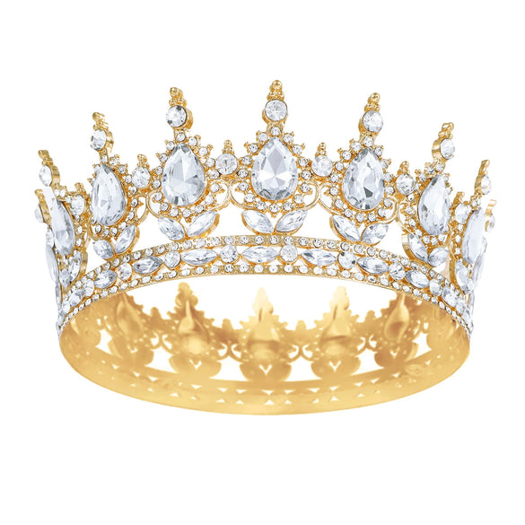 Princess Tiara Crystal Hair Accessories Zinc Alloy Alloy Electroplating Baroque Style