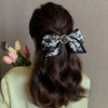 Printed Bow Handmade Cloth Hair Accessories For Girls Hair Ring Head Tie Hair Rope