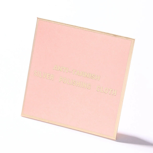 Professional Silver Jewelry Maintenance Cleaning Polishing Cloth In Independent Packaging With Printable Logo