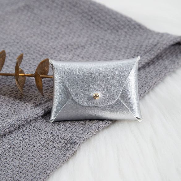 Pu Imitation Leather Jewelry Storage Bag For Ring And Necklace Packaging