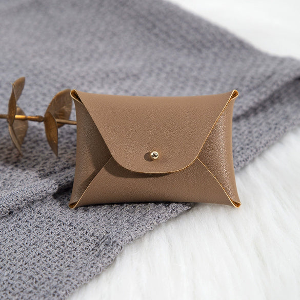 Pu Imitation Leather Jewelry Storage Bag For Ring And Necklace Packaging
