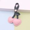 Pu Leather Cherry Keychain Pendant Pastoral Style For Men And Women