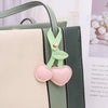 Pu Leather Cherry Keychain Pendant Pastoral Style For Men And Women