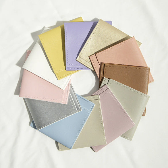 Pu Leather Folding Bag For Earphone Jewelry Storage With Thermal Transfer Process