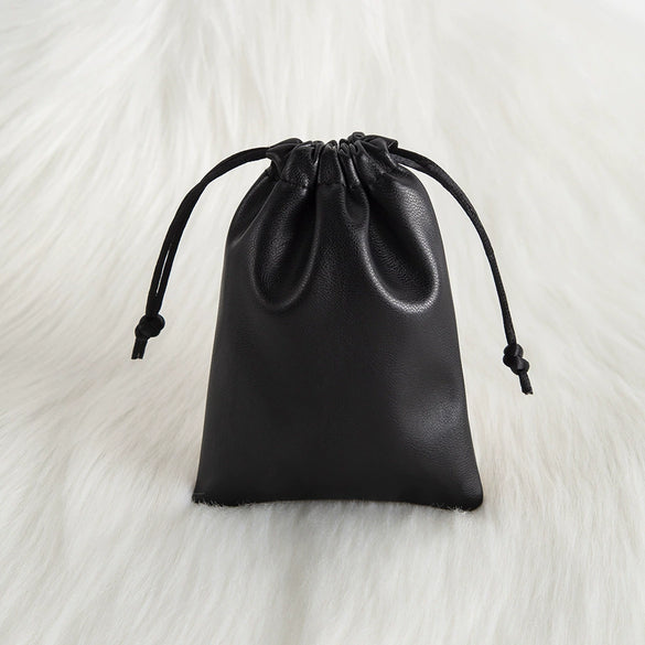 Pu Leather Jewelry Storage Bag Drawstring Packaging Bag