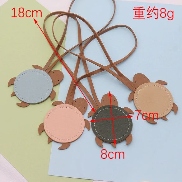 Pu Leather Turtle Pendant Modern And Minimalist Style For Bag Or Car Hanging