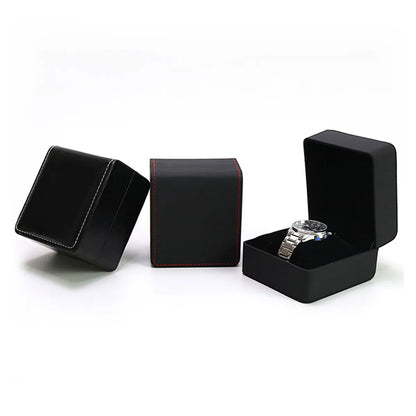 Basic Classic Style Solid Color Pu Jewelry Boxes