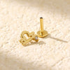 Puncture Earrings S925 Silver Constellation Pattern Electroplated Unisex
