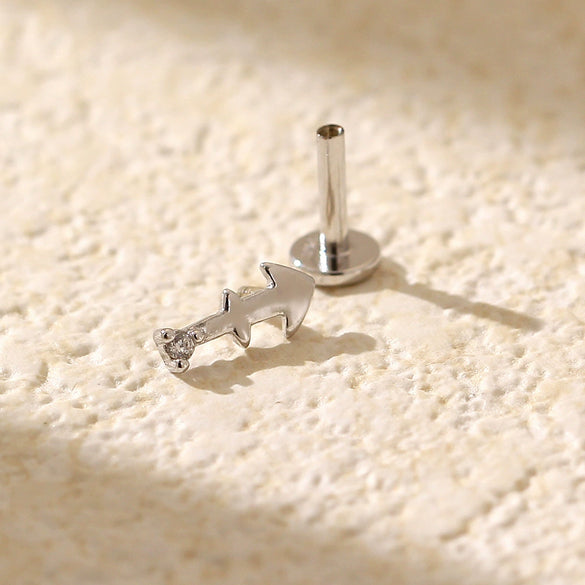 Puncture Earrings S925 Silver Constellation Pattern Electroplated Unisex