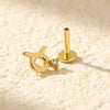 Puncture Earrings S925 Silver Constellation Pattern Electroplated Unisex