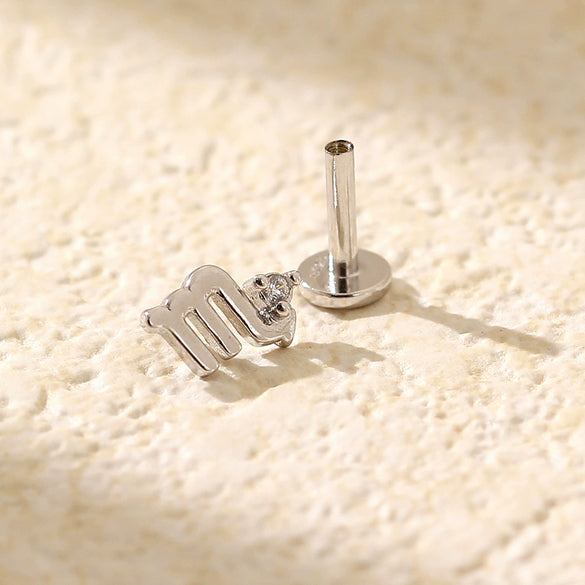 Puncture Earrings S925 Silver Constellation Pattern Electroplated Unisex