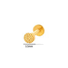 Puncture Earrings Titanium Alloy Heart Shape Electroplating For Women