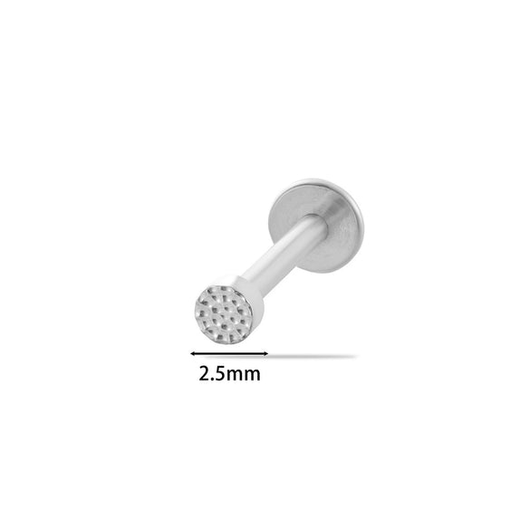 Puncture Earrings Titanium Alloy Heart Shape Electroplating For Women