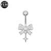 Puncture Jewelry Belly Button Ring Zinc Alloy Heart Shape Unisex