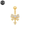 Puncture Jewelry Belly Button Ring Zinc Alloy Heart Shape Unisex