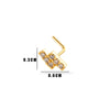 Puncture Jewelry Metal Heart Shape Electroplated For Women