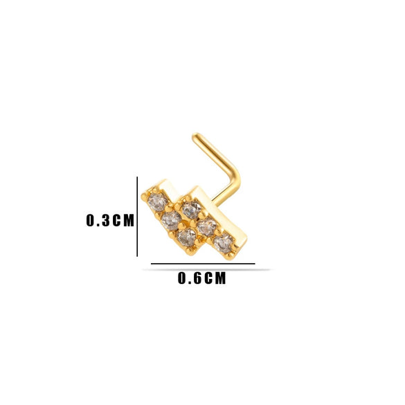 Puncture Jewelry Metal Heart Shape Electroplated For Women