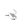 Puncture Jewelry Metal Heart Shape Electroplated For Women
