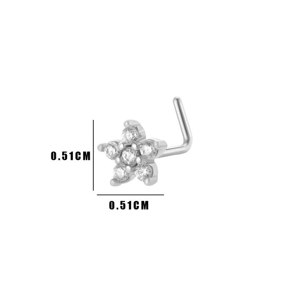 Puncture Jewelry Metal Heart Shape Electroplated For Women